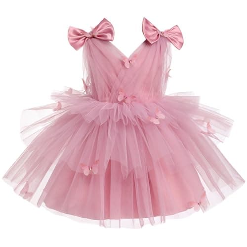 Butterfly Theme Toddler Girls Party Dress