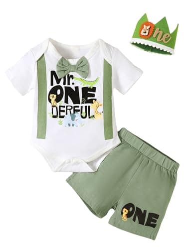 Mr Onederful Shark Birthday Outfit for Boy 1st Birthday
