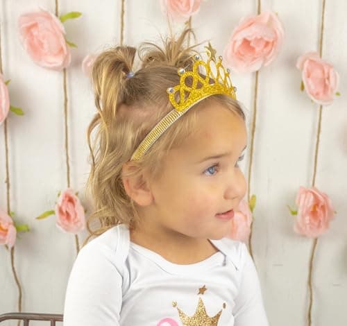 Luke and Lulu Girl's 1st Birthday Princess Crown Tutu Outfit