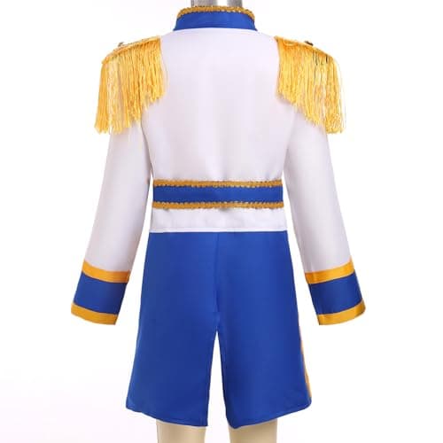 ODASDO Kids Boys Prince Soldier Jacket Halloween Costume Christmas Role Play