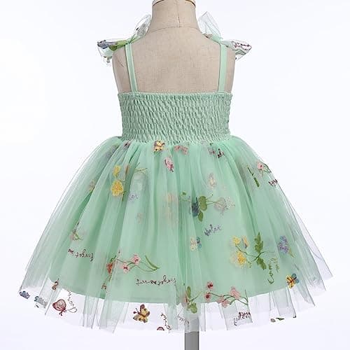 Sequin Ruffle Tulle Bowknot Sundress for Baby Girls