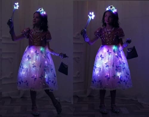 Snow Princess Ice Costume for Toddler Kids with Accessories