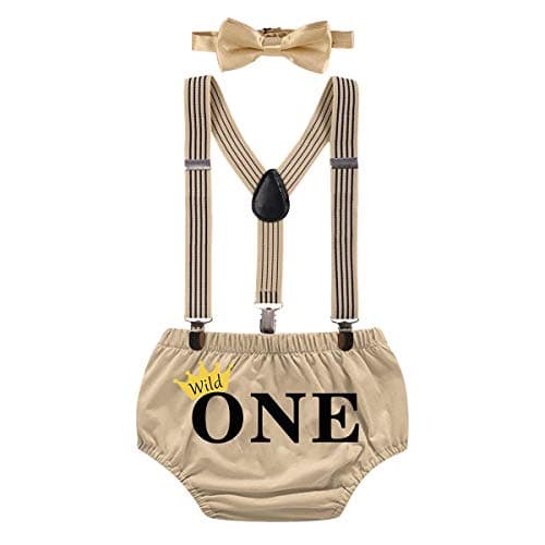 Wild ONE Cake Smash Outfit for Boy - First Birthday Photo Shoot