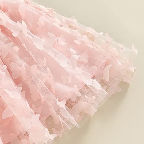 TUSFTAY Toddler Butterfly Wings Birthday Tutu Dress