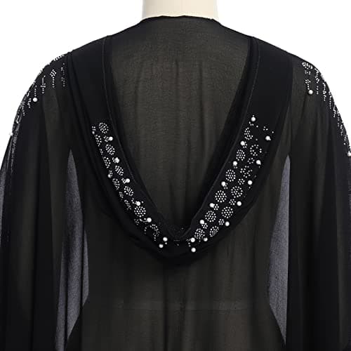 Women's Muslim Hooded Kaftan Dress