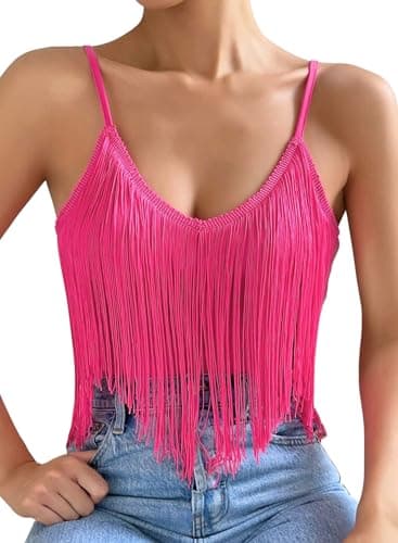 Womens Western Cowgirl Fringe Top - Boho Rodeo Camisole Trends