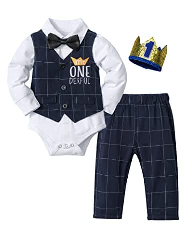 Mr One-derful Baby Boy Birthday Outfit