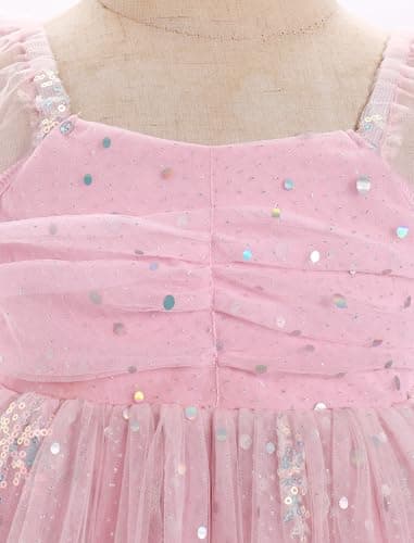 Toddler Girl Floral Birthday Dress for Wedding Party Cake Smash