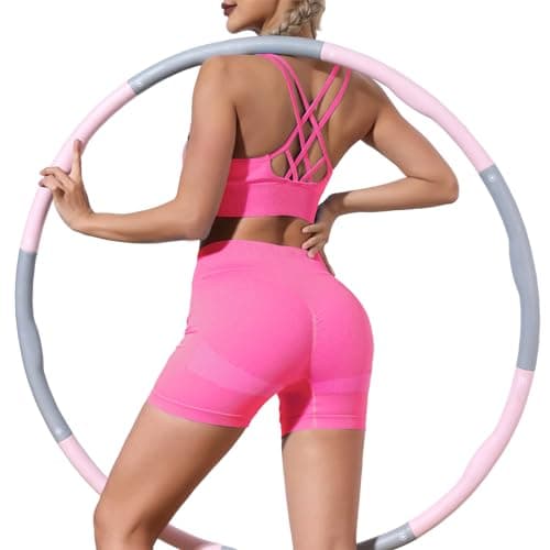 HORISUN Women's Workout Sets: High Waisted Gym Shorts & Adjustable Sports Bra
