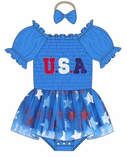 Grehava Baby Girl 1st Birthday Tulle Romper 0-18 Months Short Sleeves
