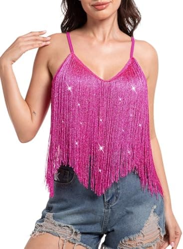 Womens Western Cowgirl Fringe Top - Boho Rodeo Camisole Trends