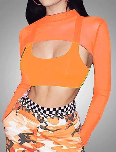 Avidlove Mesh Crop Tops for Women