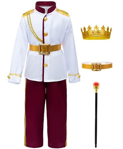 Prince Charming Costume for Kids Boys 4-10 Years