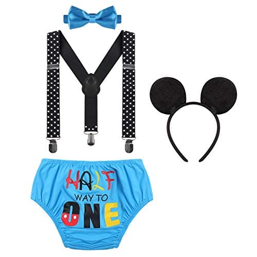Baby Boys Birthday Cake Smash Outfit Set