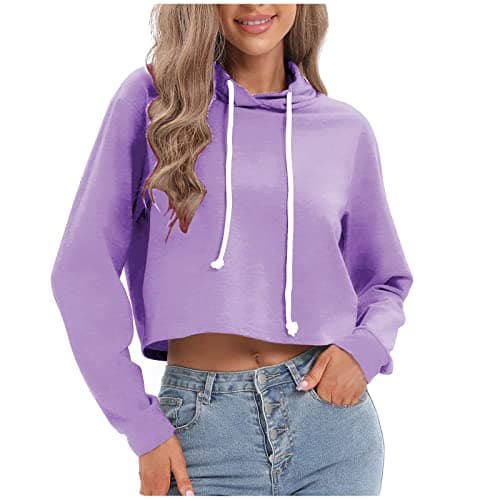 Women's Cropped Hoodie Sweatshirt for Rave Music Festivals