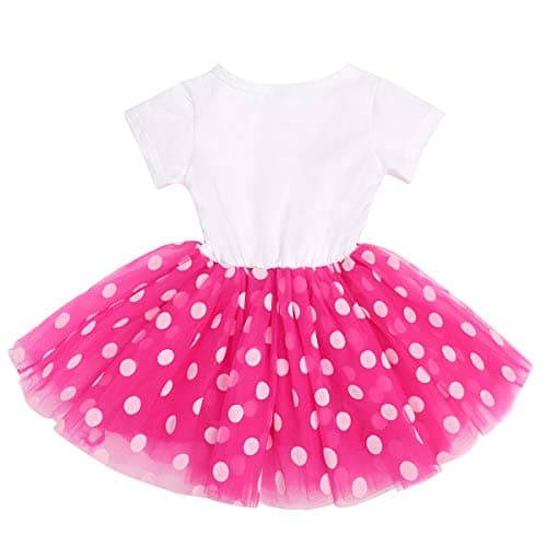 IMEKIS Baby Girls 1st & 2nd Birthday Outfit with Dress & Tutu Set