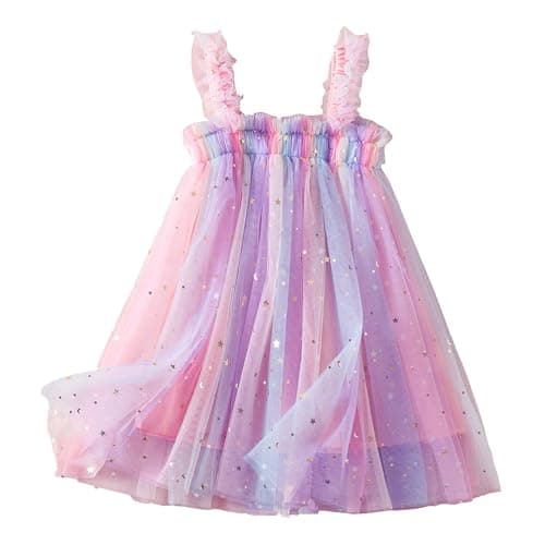 Nileafes Toddler Girl Fairy Butterfly Tulle Casual Birthday Dress