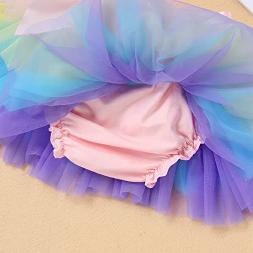 Boho Rainbow 1st Birthday Outfit for Baby Girls