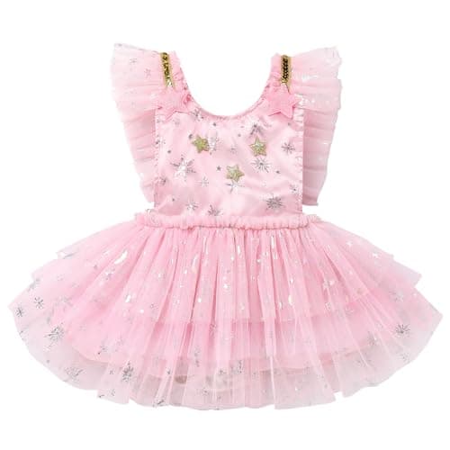 First Birthday Winter Snowflakes Princess Dress for Toddler Baby Girls