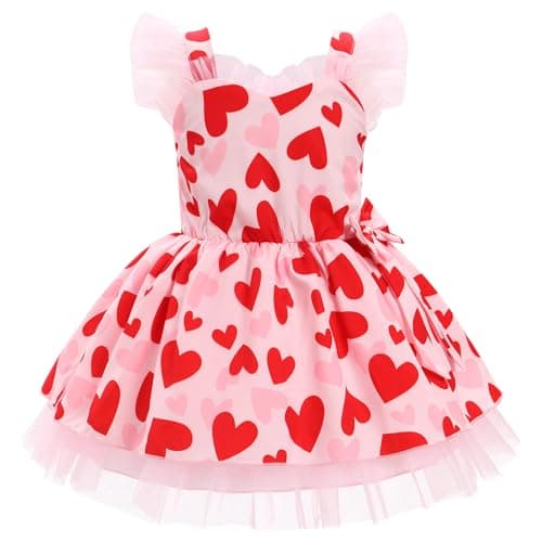 Toddler Girls Birthday Party Dress for Cake Smash with Cow and Strawberry Theme