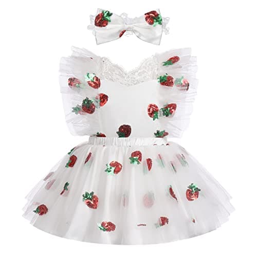 Colorful Polka Dots Romper Tutu Dress for Baby Girls 1st Birthday Party
