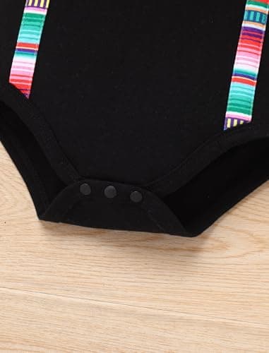 IMEKIS Baby Boys Mexican Bowtie Romper Shorts Set Ethnic Birthday Wear