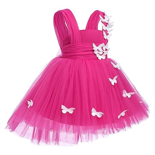 IDOPIP High-Low Tutu Dress for Girls Birthday Party Formal Wear