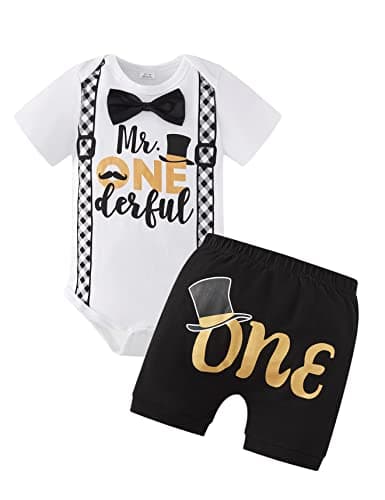Baby Boy First Birthday Gentleman Outfit