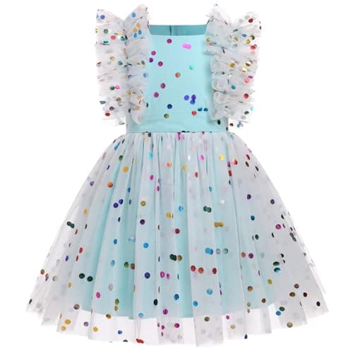 Girls Confetti Birthday Princess Dress