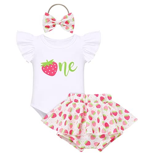 FYMNSI Baby Girls Sunflower Peach 1st Birthday Romper + Shorts + Headband for Cake Smash Photo Props