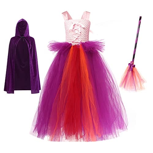 Girls Witch Halloween Costume for Kids 2-12T