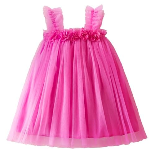 Nileafes Toddler Girls' Summer Sleeveless Floral A-Line Sundress