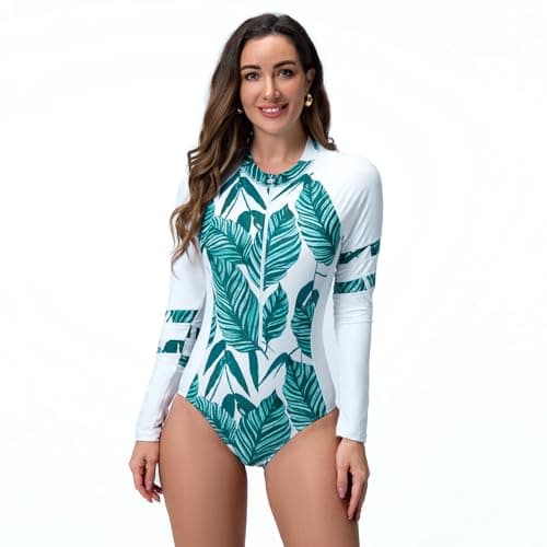 IMEKIS Women's UV Protection Rashguard Swimsuit