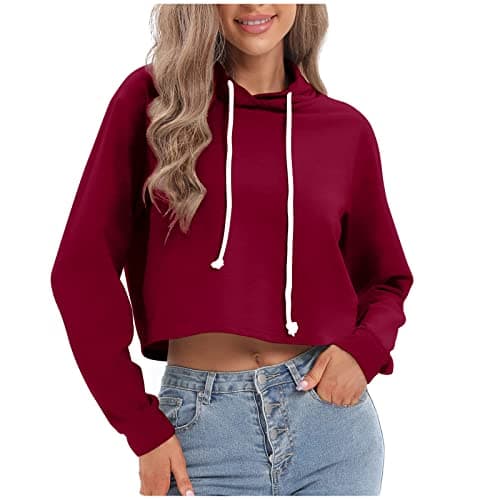 Women's Cropped Hoodie Sweatshirt for Rave Music Festivals