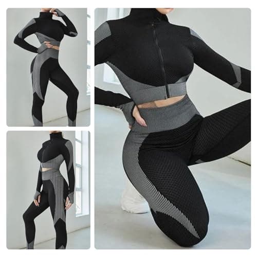 Women's Seamless 2 Piece Yoga Workout Sets by FeelinGirl