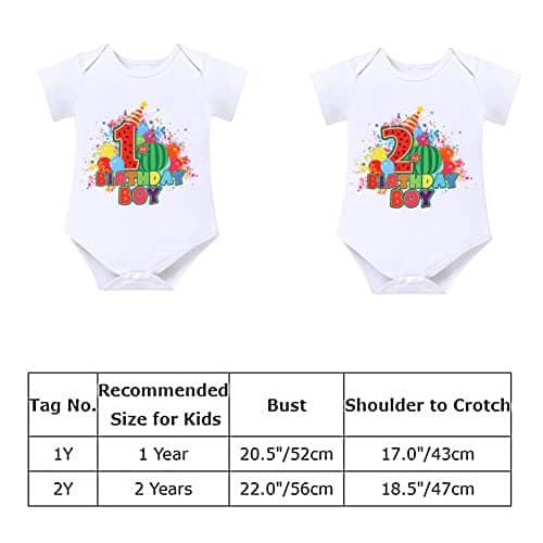 Melon Birthday Shirt for Girls and Boys - 1st to 5th Birthday
