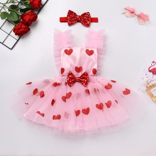 Baby Girl First Birthday Princess Dress with Headband & Backless Dresses Set