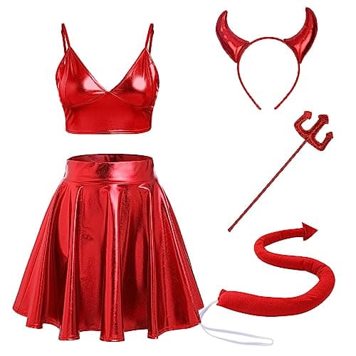 Women Angel Devil Halloween Costume Set