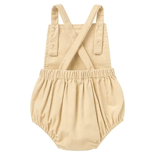 AWIBMK Toddler Boho Birthday Romper Solid Color One Letter Print