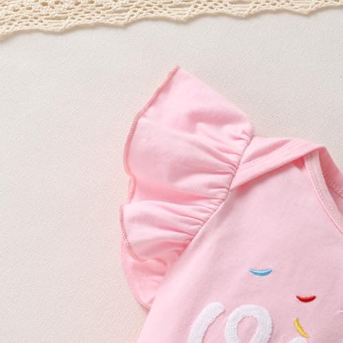 YOUNGER TREE Baby Girl 1st Birthday Outfits & Tutu Skirt with Headband