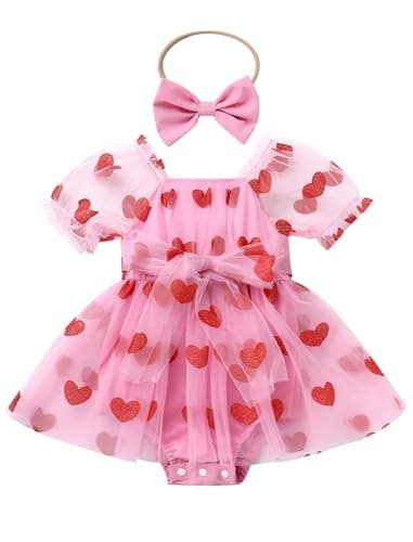 ODASDO Baby Girl Birthday Party Dress Cake Smash Outfit