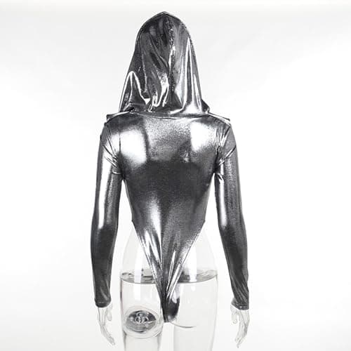 Women Rave Holographic Bodysuit