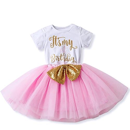 IBTOM CASTLE Baby Girls Newborn 1st/2nd Birthday Cake Smash Tutu Dress