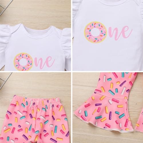 IMEKIS Baby Girls 1st Birthday Pumpkin Mouse Outfit + Long Pants + Headband Sets