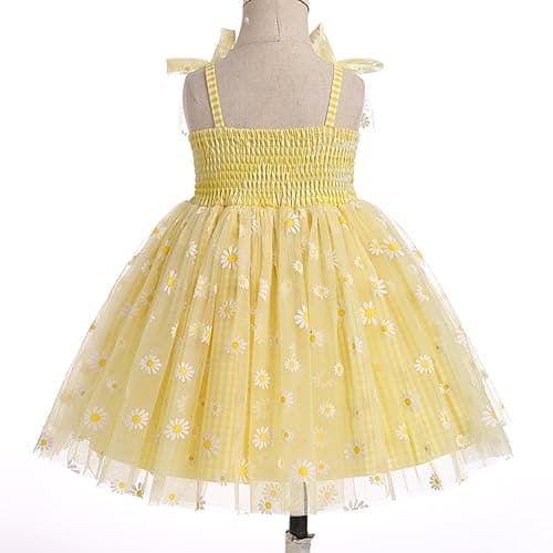 IBTOM CASTLE Toddler Sleeveless Tulle Dress for First Birthday Photo Shoot