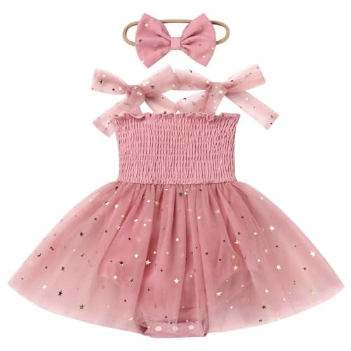 Baby Girl Strawberry Birthday Outfit: Boho Romper Dress with Headband for Summer Cake Smash Photoshoot