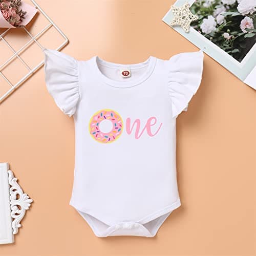 Baby Girls 1st Birthday Sunflower Peach Outfit Set
