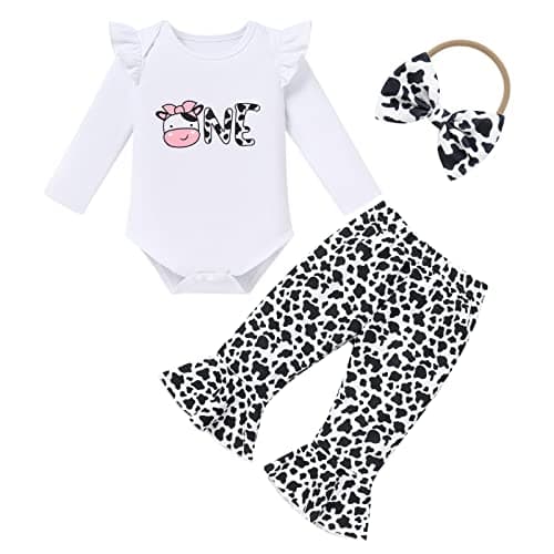 Summer Baby Girls Sunflower Mouse Outfit Set