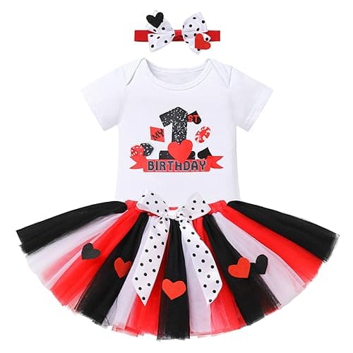 ODASDO Baby Girl Animal Theme 1st Birthday Cake Smash Outfit Set