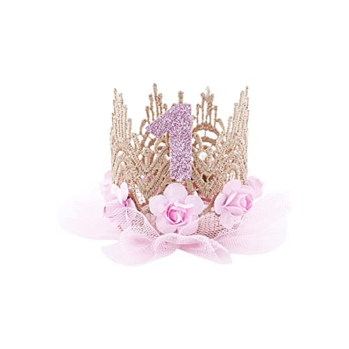 IBTOM CASTLE Baby Girl Boho One-Ruffle Lace Romper Tutu Dress for 1st Birthday Photoshoot